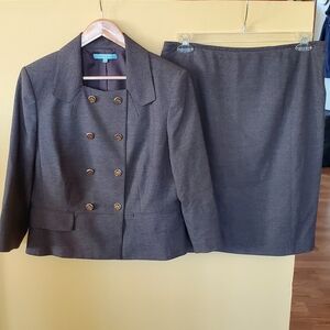 EUC Suit Antonio Melani Brown 12